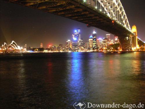 Sydney skyline at night