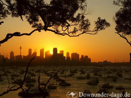 Sunset over Sydney